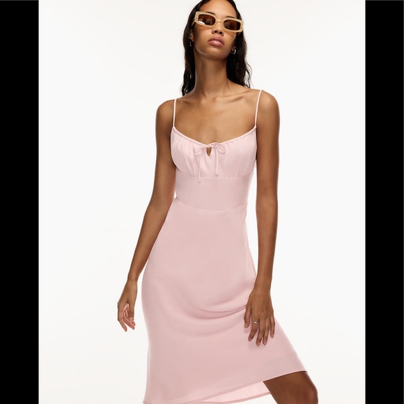 Aritzia Wilfred Bellow Midi Dress Poetic Pink - Picture 5 of 14